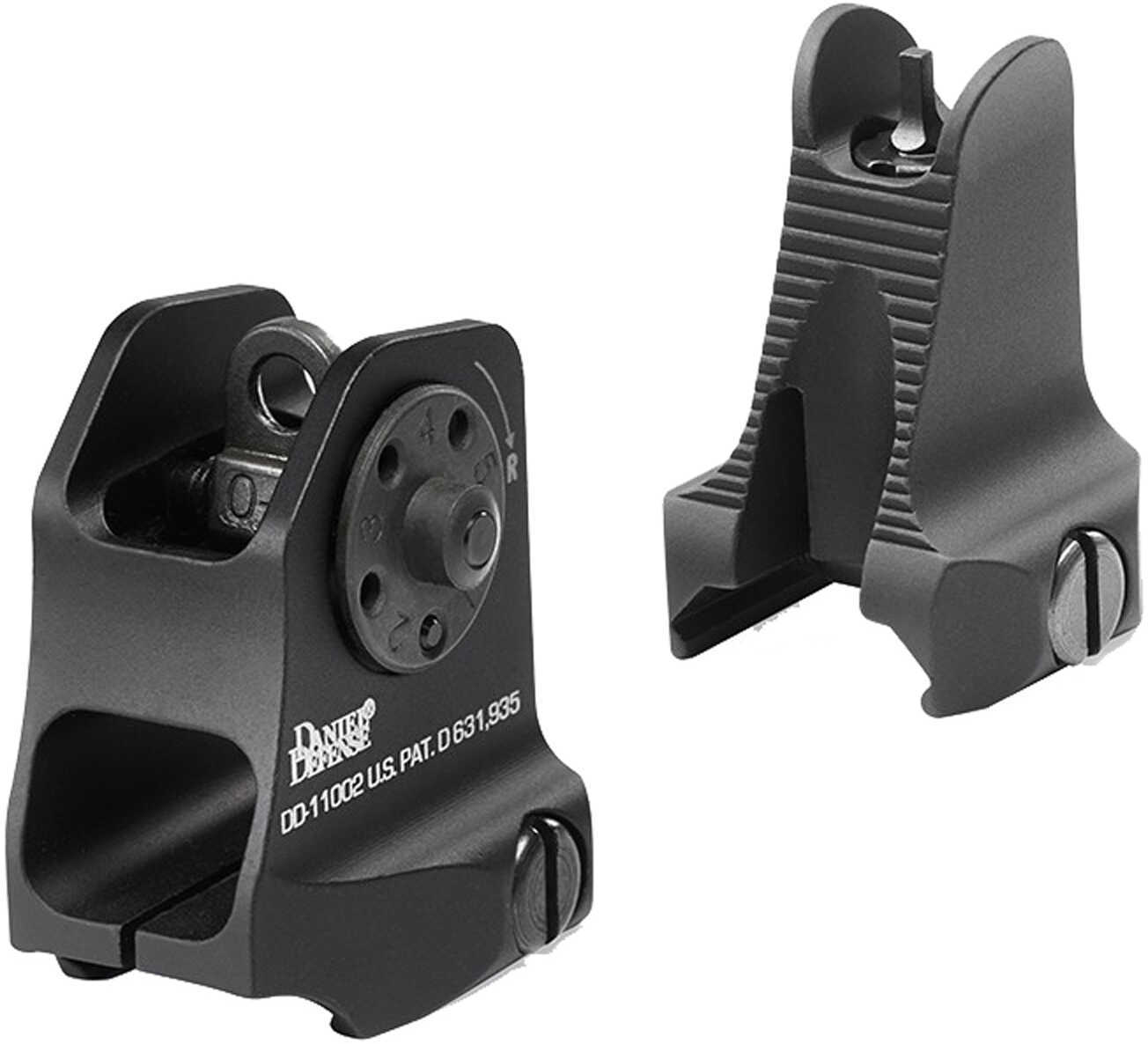 Daniel Defense Fixed Front/Rear Sight Combo, Black