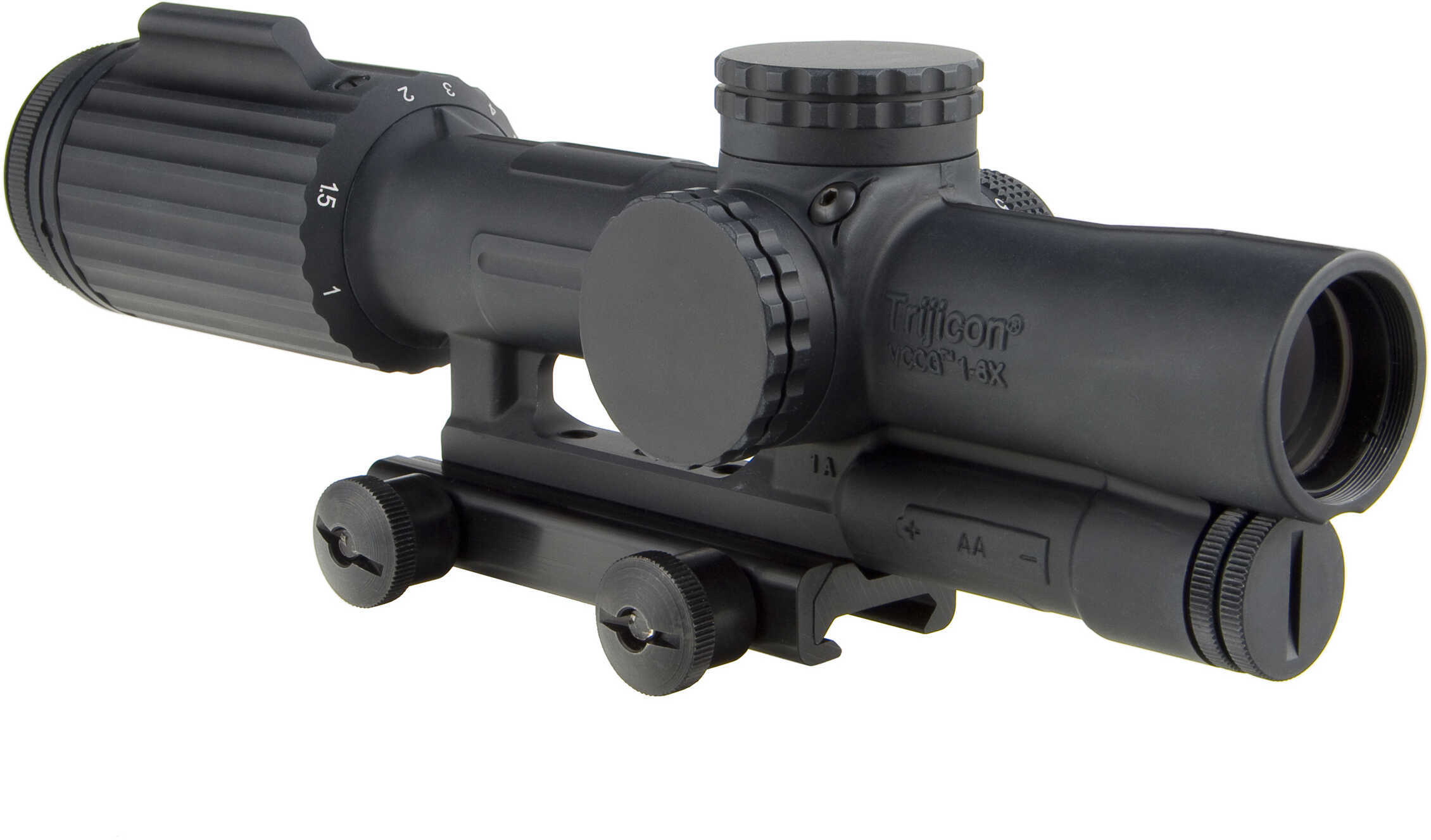 Trijicon VCOG 1-6x24mm Riflescope Green Segmented Circle/Crosshair .308/175 Grain Ballistic Reticle, Black Md: VC16-C-16