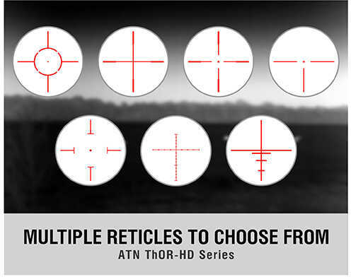 ATN ThOR-HD 384 Thermal Rifle Scope 2-8X 384x288mm 25mm 5 Different Reticles In Red/Green/Blue/White/Black Full HD Vide