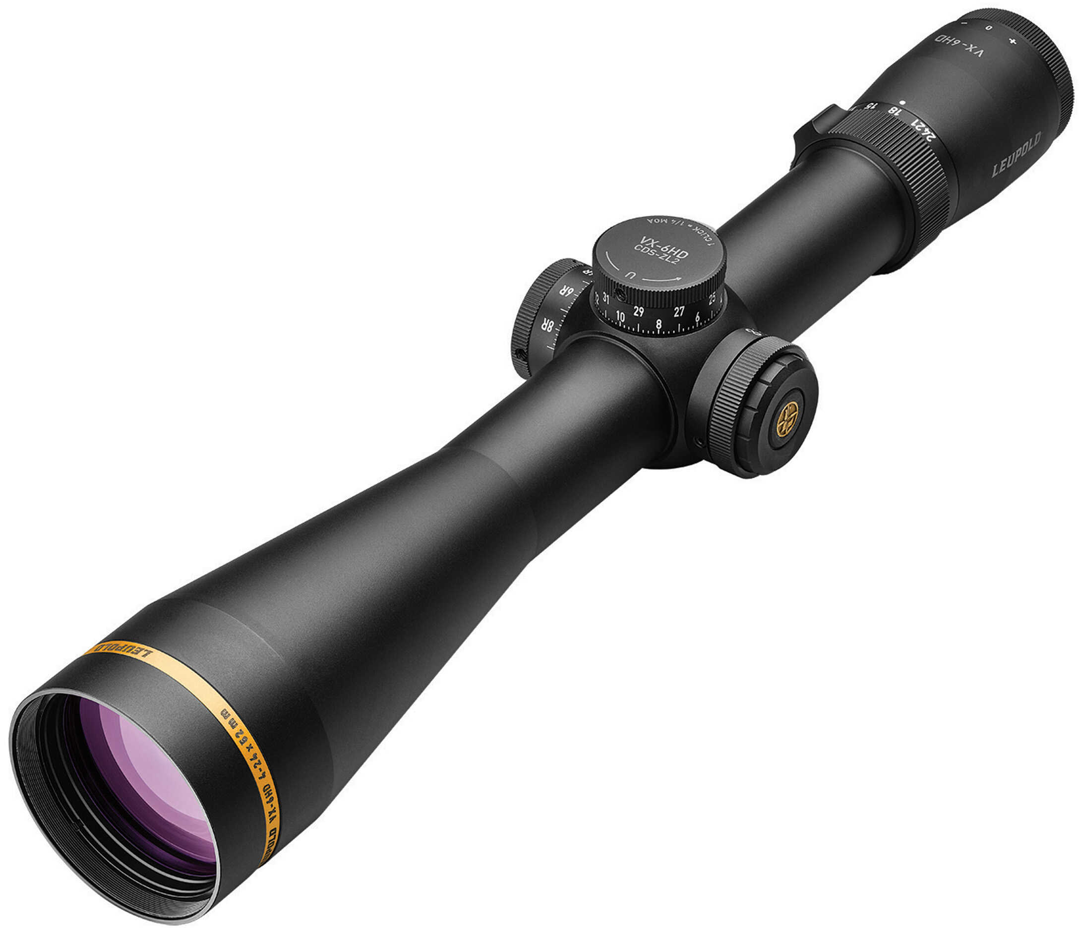 Leupold VX-6HD Rifle Scope 4-24X52mm 34mm CDS-ZL2 SideFocus Illuminated TMOA Reticle Matte Finish 171579