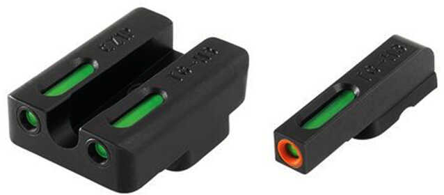 Truglo Brite-Site TFX Pro Sight Fits CZ 75 Series Tritium/Fiber-Optic Day/Night 24/7 Brightness Orange Ring on Fro