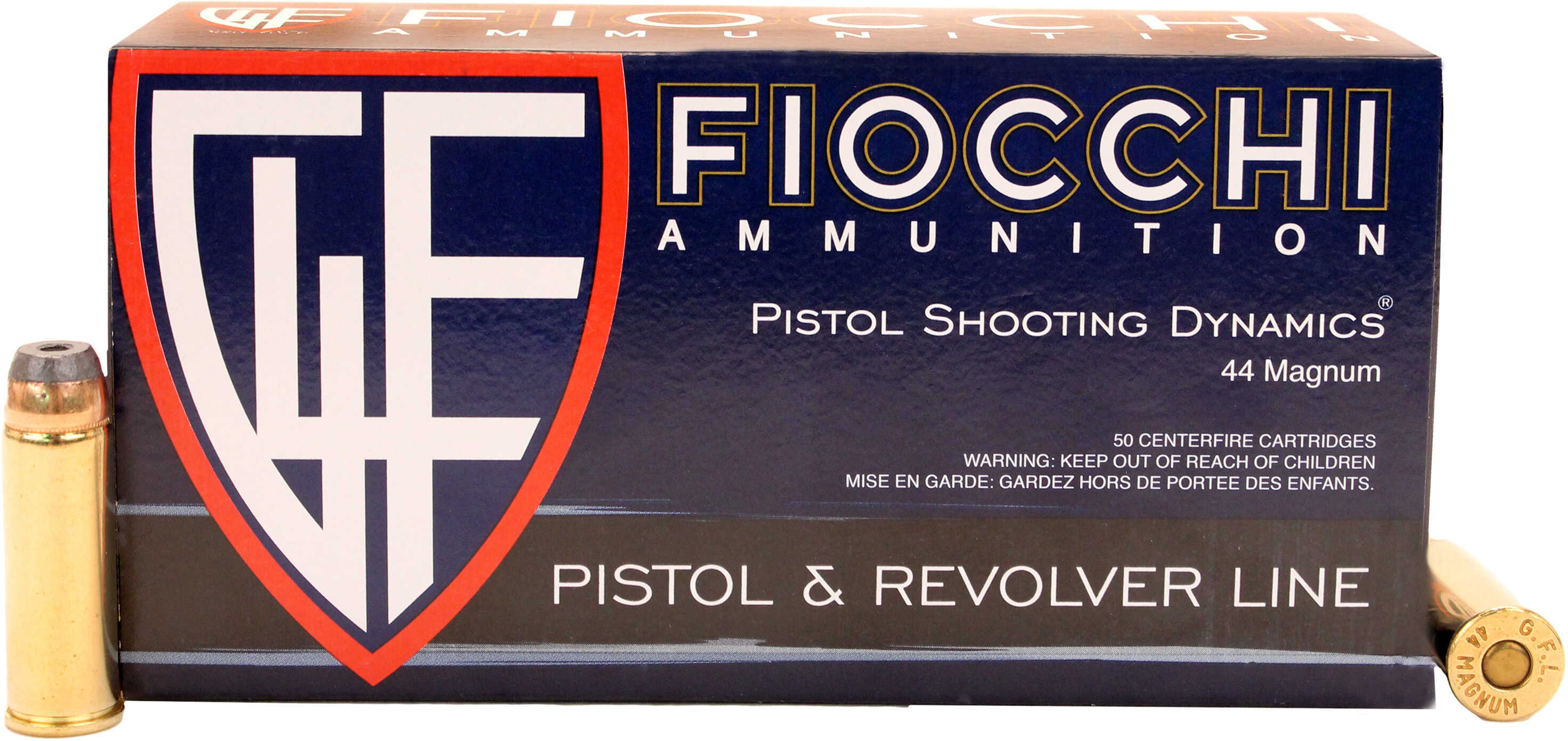 44 Rem Magnum 25 Rounds Ammunition Fiocchi Ammo 240 Grain Hollow Point