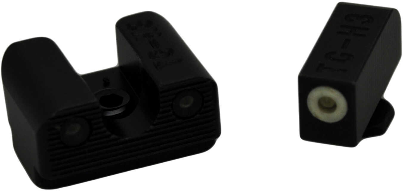 Truglo Tritium Pro Sight Fits Glock 42/43 Large White Focus-Lock Ring on Front & U-Notch Rear Dots in