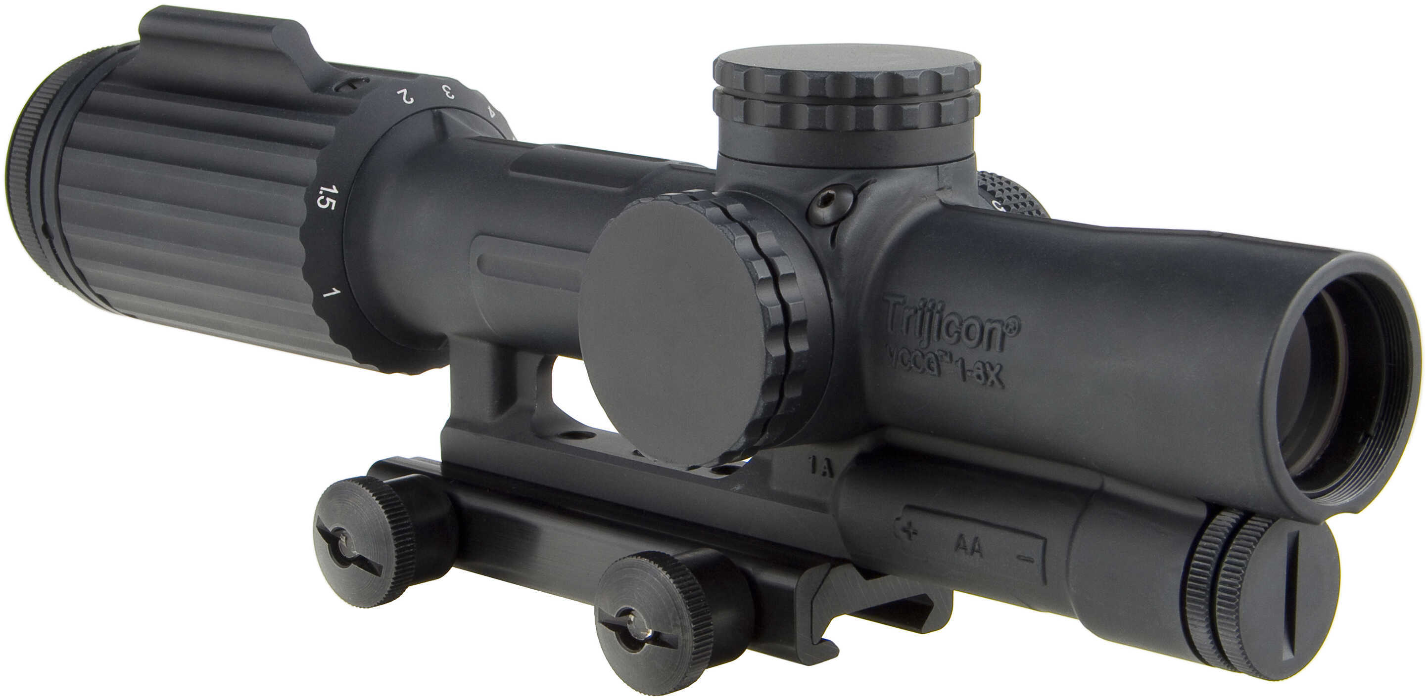 VCOG 1-6x24 Riflescope Red Segmented Circle / Crosshair .223 / 55 Grain Ballistic Reticle w/ Thumb Screw Mount