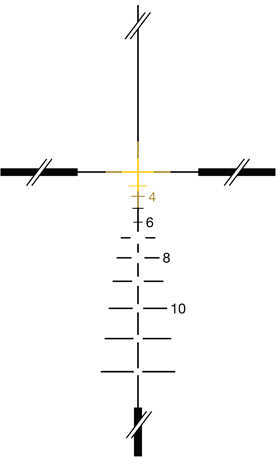 Trijicon ACOG 3.5x35 .308 Ballistic Reticle, TA51 Mount TA11J308-A