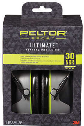 3M/Peltor Ultimate Earmuff Black NRR 30 Folding 97042-PEL-6C