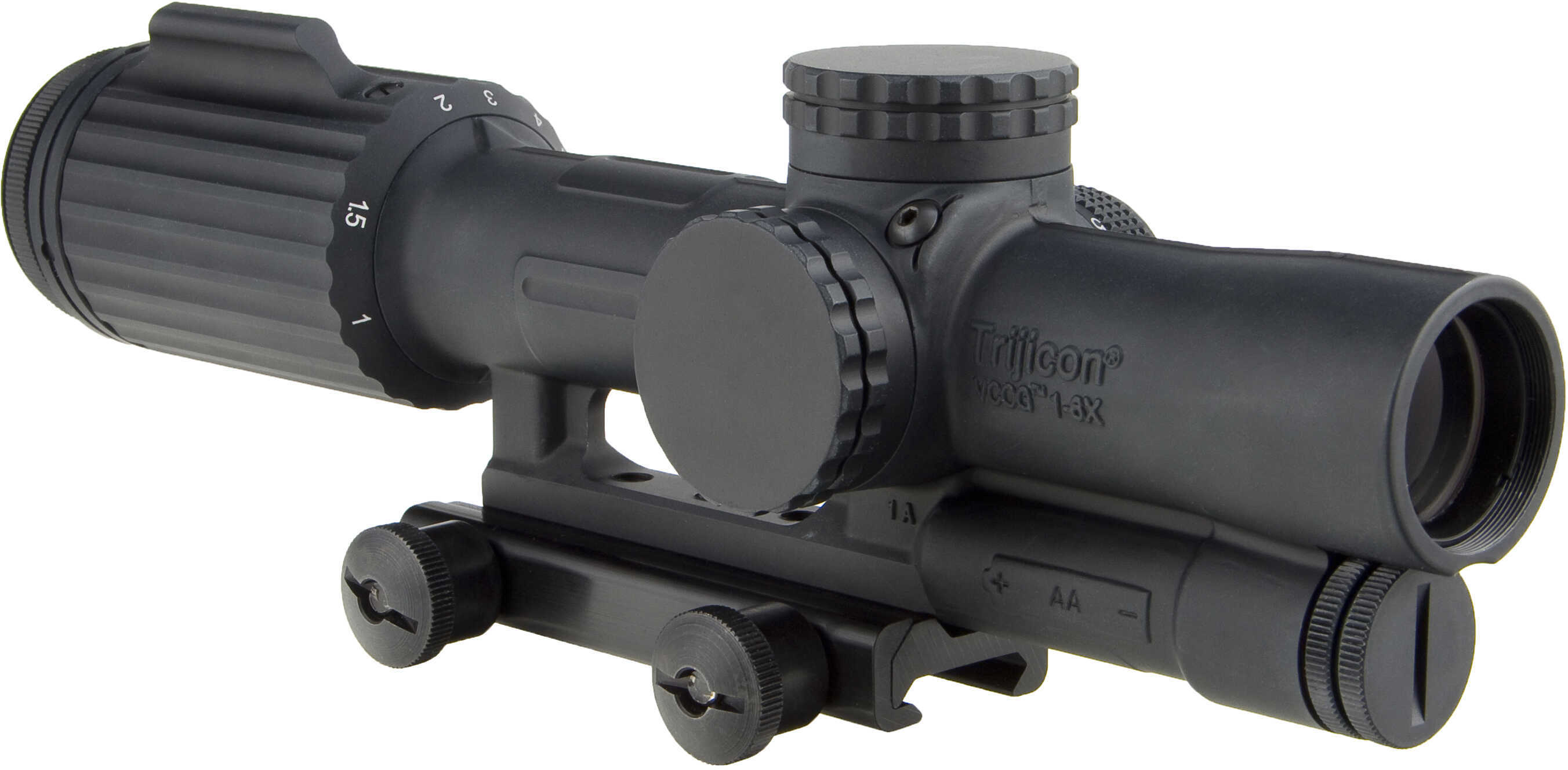 Trijicon VCOG 1-6x24mm Riflescope Green Segmented Circle/Crosshair .223/55 Grain Ballistic Reticle, Black Md: