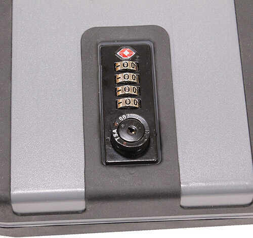 SnapSafe TrekLite Lock Box X-Large 10" 7" 2" Black and Gray Finish TSA Comboination Cable Included 75241