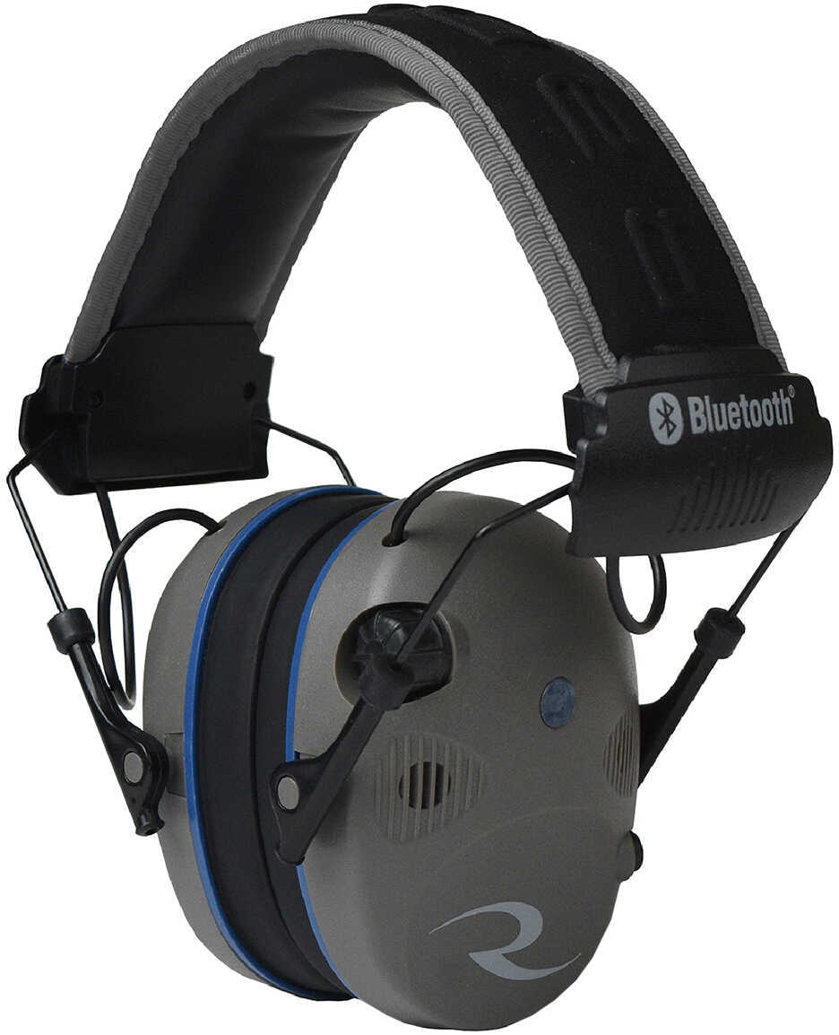 Radians R-3700 Electronic Earmuff Quad Microphone, Bluetooth (NRR 24 dB) Pewter/Black
