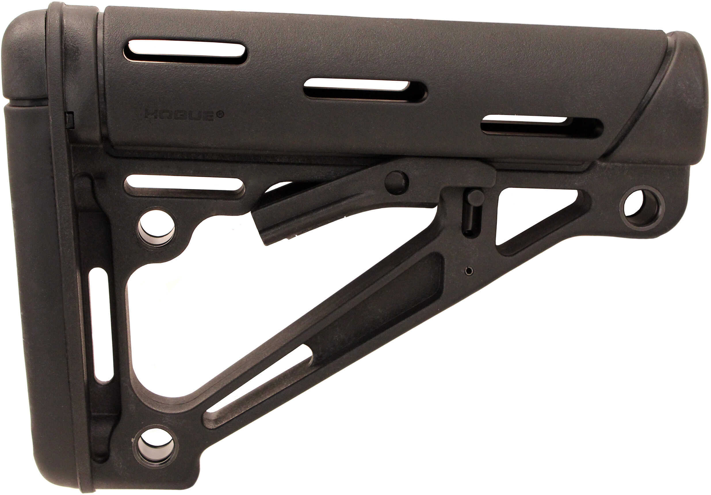 Hogue Grips AR-15 6-Position Stock Fits Mil-Spec Buffer Tube Only Black Finish 15040