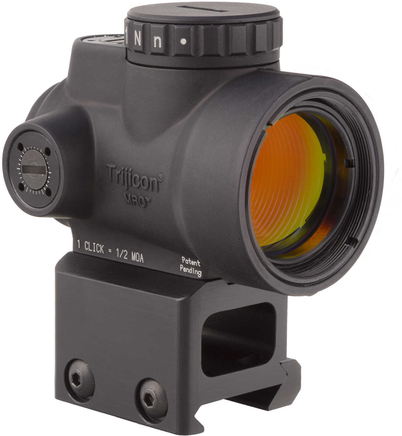 Trijicon Miniature Rifle Optic (MRO) Sight 2.0 MOA Adjustable Green Dot with Lower 1/3 Co-Witness Mount, Matte Black