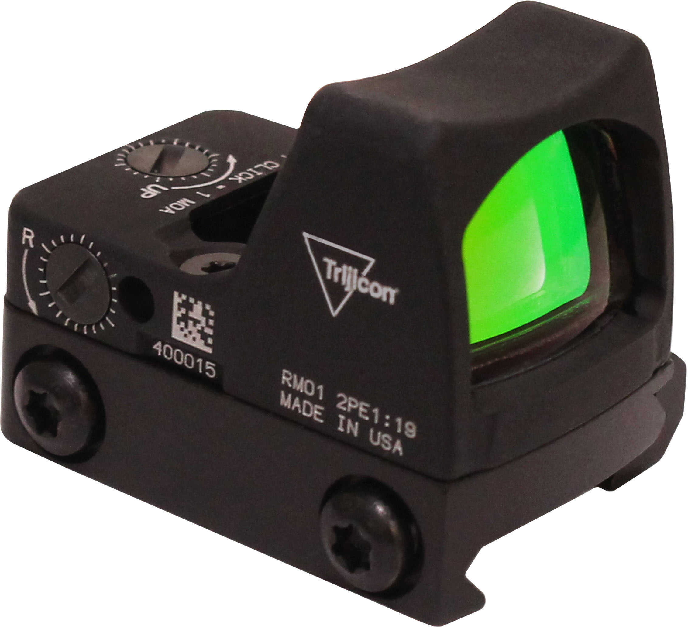 RMR Type 2 LED Sight - 3.25 MOA Red Dot Reticle with RM33 Picatinny Rail Mount, Black Md: RM01-C-700