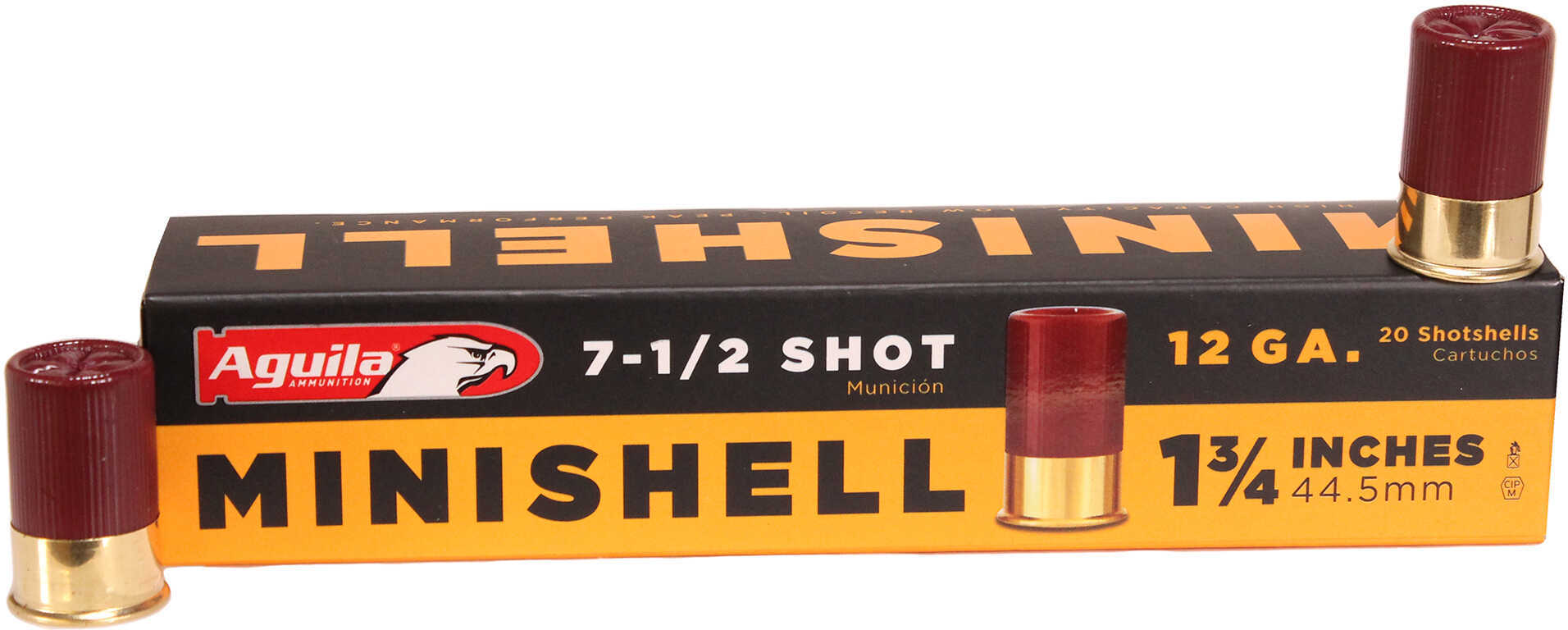 12 Gauge 20 Rounds Ammunition Aguila 1 3/4" 5/8 oz Lead #7 1/2