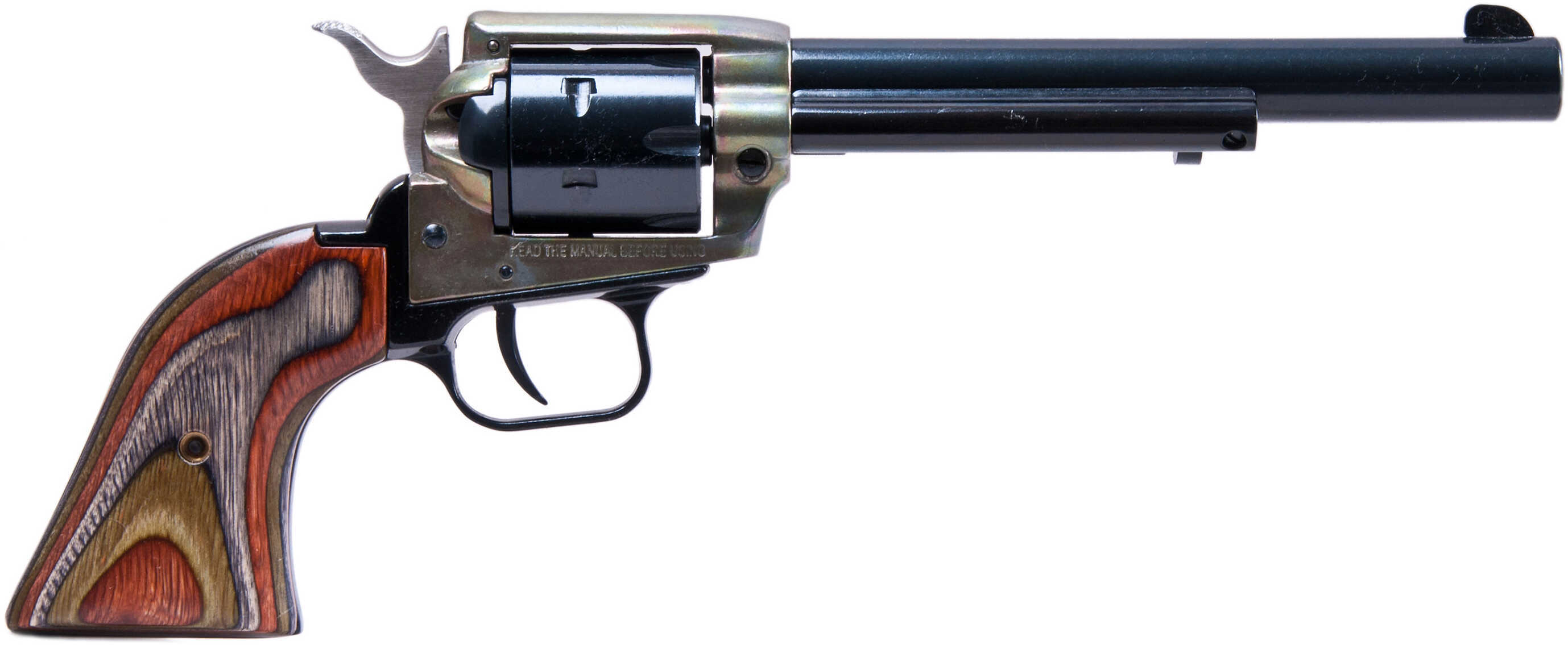 Heritage Rough Rider Single Action Army 22 Long Rifle/22 Mag 6.5" Barrel Case Hardened Revolver RR22MCH6