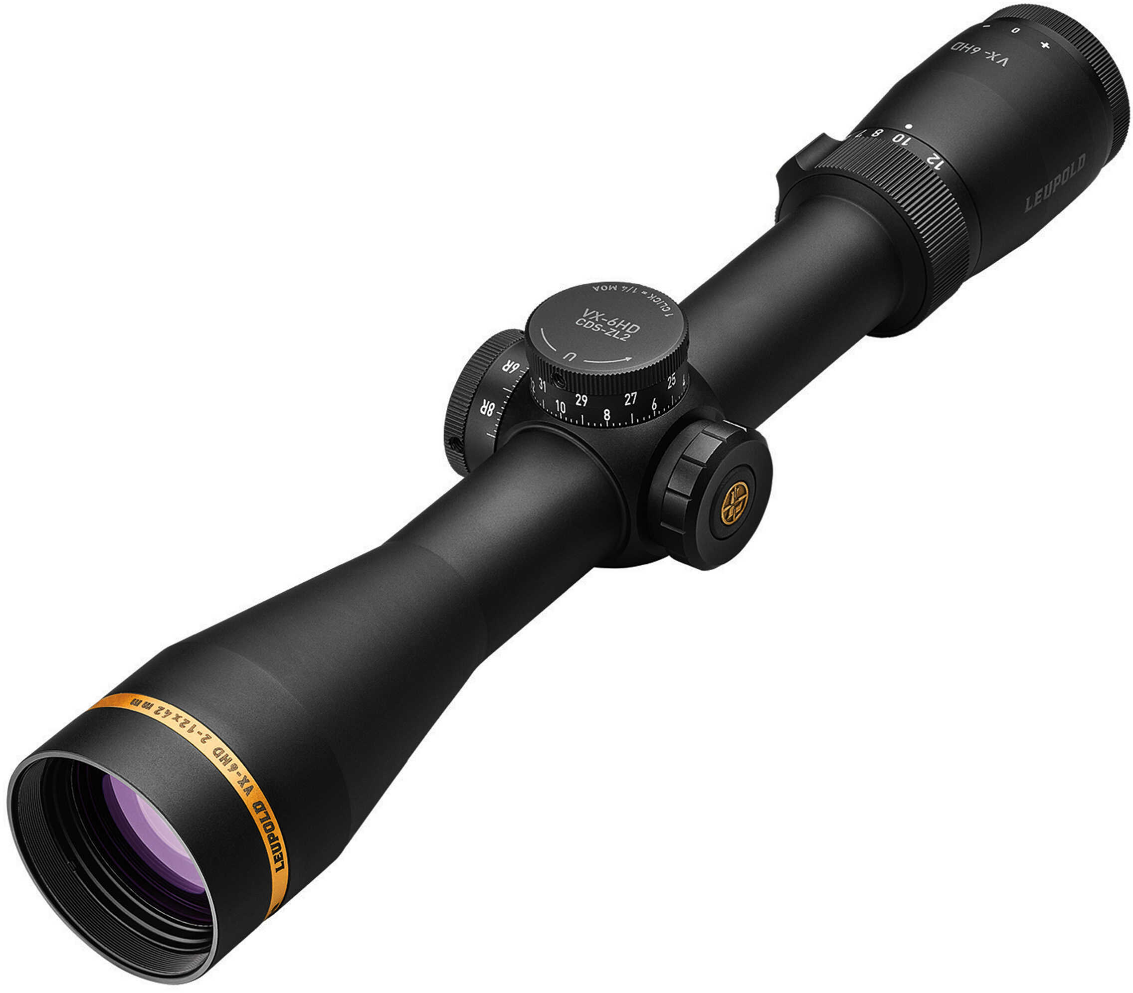 Leupold VX-6HD 2-12x42 Riflescope Illuminated FireDot Duplex Reticle Aluminum Matte Black