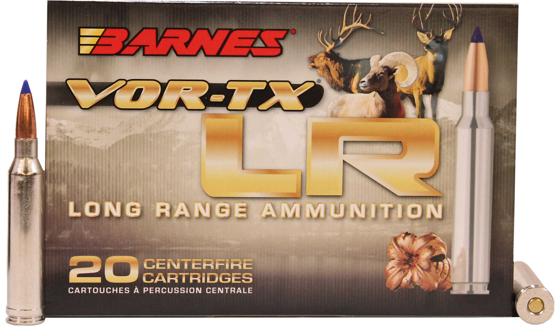 7mm Remington Magnum 20 Rounds Ammunition Barnes 139 Grain LRX Boat Tail