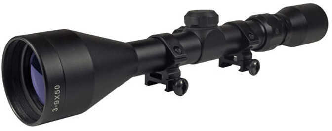 Truglo Buckline 3-9x50mm Riflescope, BDC Reticle, 1/4 MOA Weaver Rings, Black Md: TG85395XB