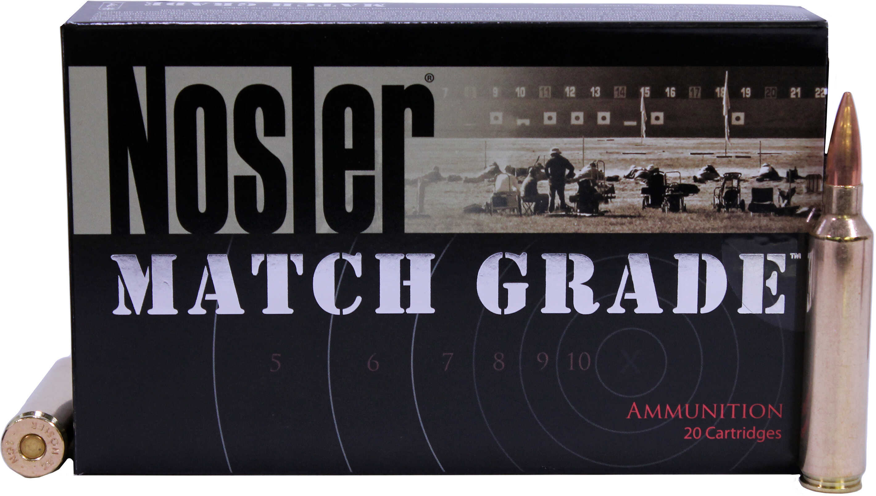 28 Nosler 20 Rounds Ammunition 168 Grain Hollow Point