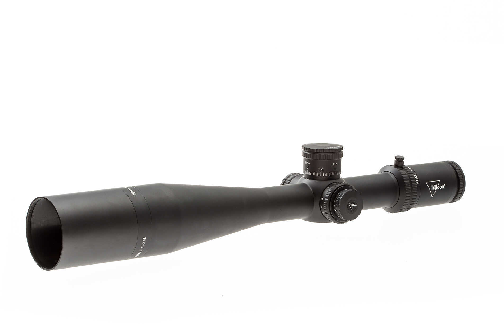 Trijicon AccuPower 5-50x56 Extreme Long Range Riflescope with Red/Green MRAD Dot Crosshair Reticle, 34mm tube
