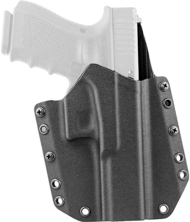 Mission First Tactical, OWB Holster, Fits Glock 17/22/31, Right Hand Black Boltaron, Standard Belt Loops 1.75"