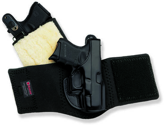 Galco Ankle Glove Holster Fits J Frame with 2" Barrel Right Hand Black Leather AG158B