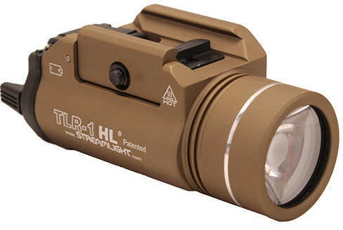 Streamlight TLR-1 HL High Lumen Rail Mounted Tactical Light Pistol and Picatinny Flat Dark Earth C4 LED 800 Lumens With