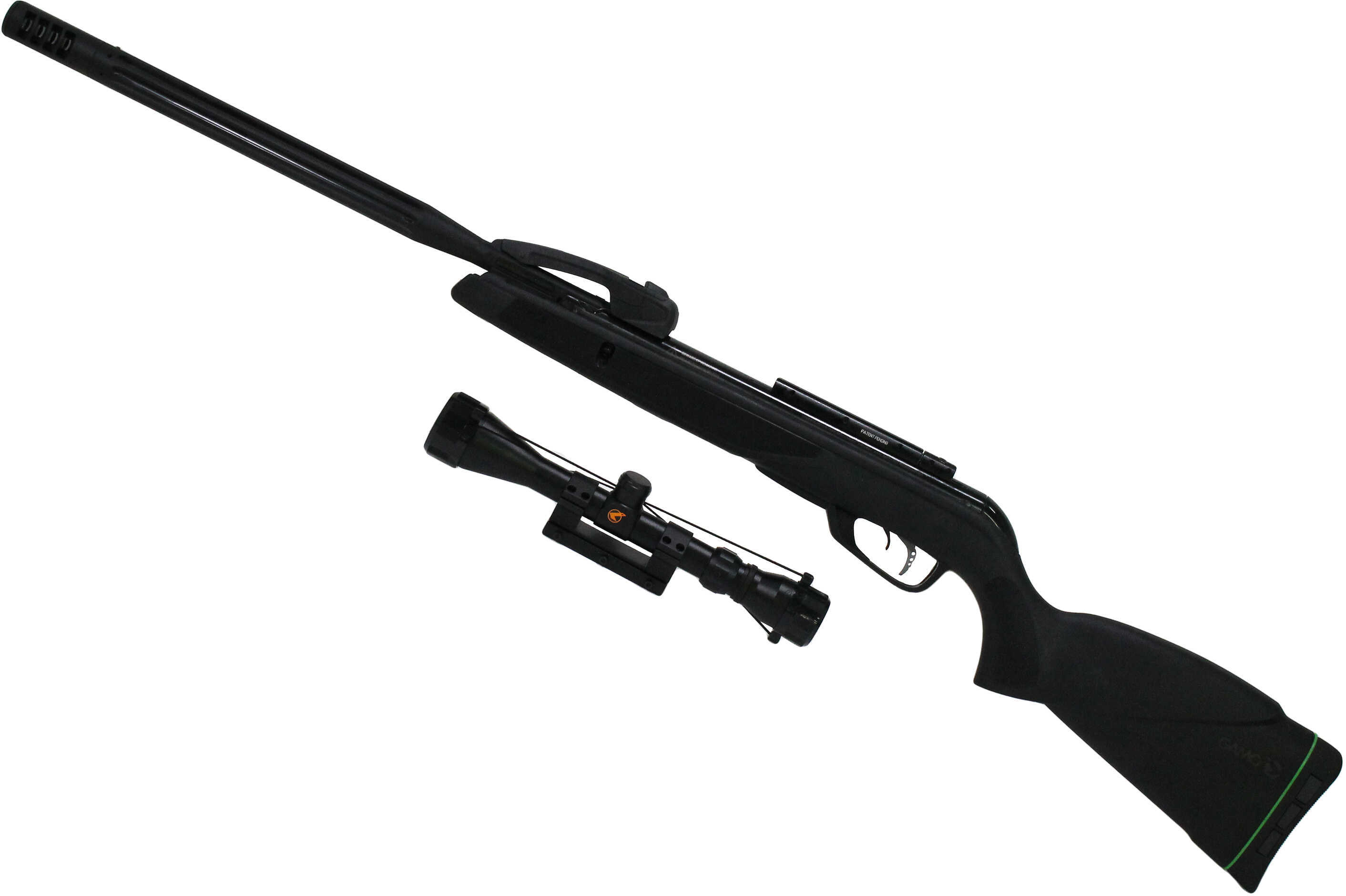 Gamo Swarm Maxxim Air Rifle .22 Pellet Black Finish Synthetic Stock Whisper Noise Dampening Technology 3-9X40 Sco