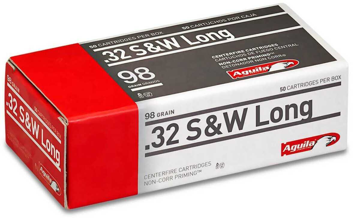 32 S&W Long 50 Rounds Ammunition Aguila 98 Grain Soft Point