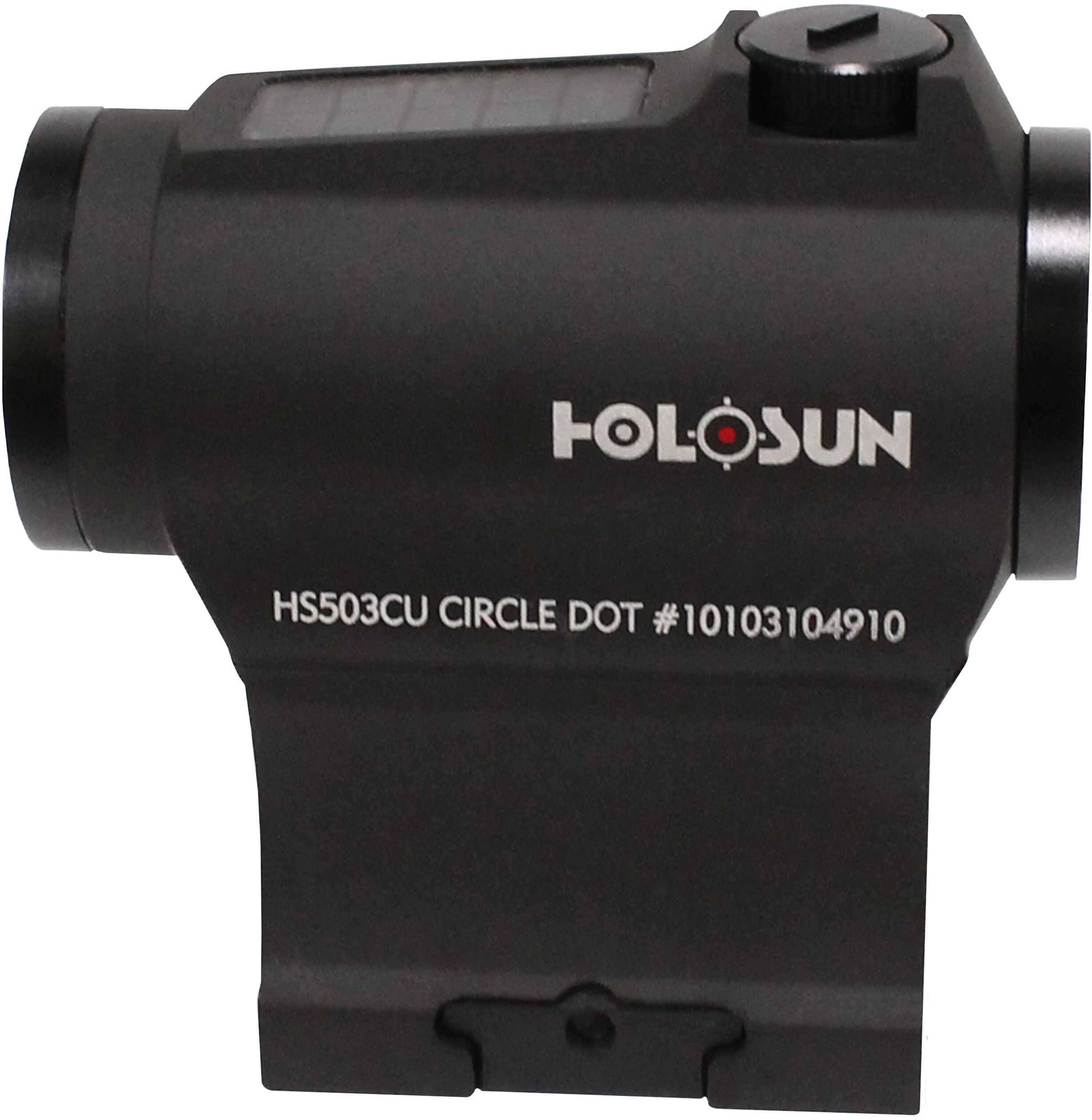 Holosun Paralow Red Dot Sight 1x 2 MOA and 65 Circle Matte Black Md: HS503CU