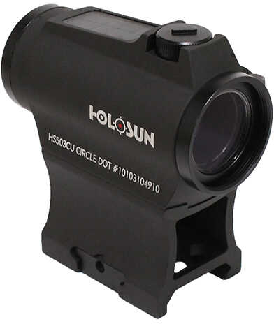 Holosun Paralow Red Dot Sight 1x 2 MOA and 65 Circle Matte Black Md: HS503CU