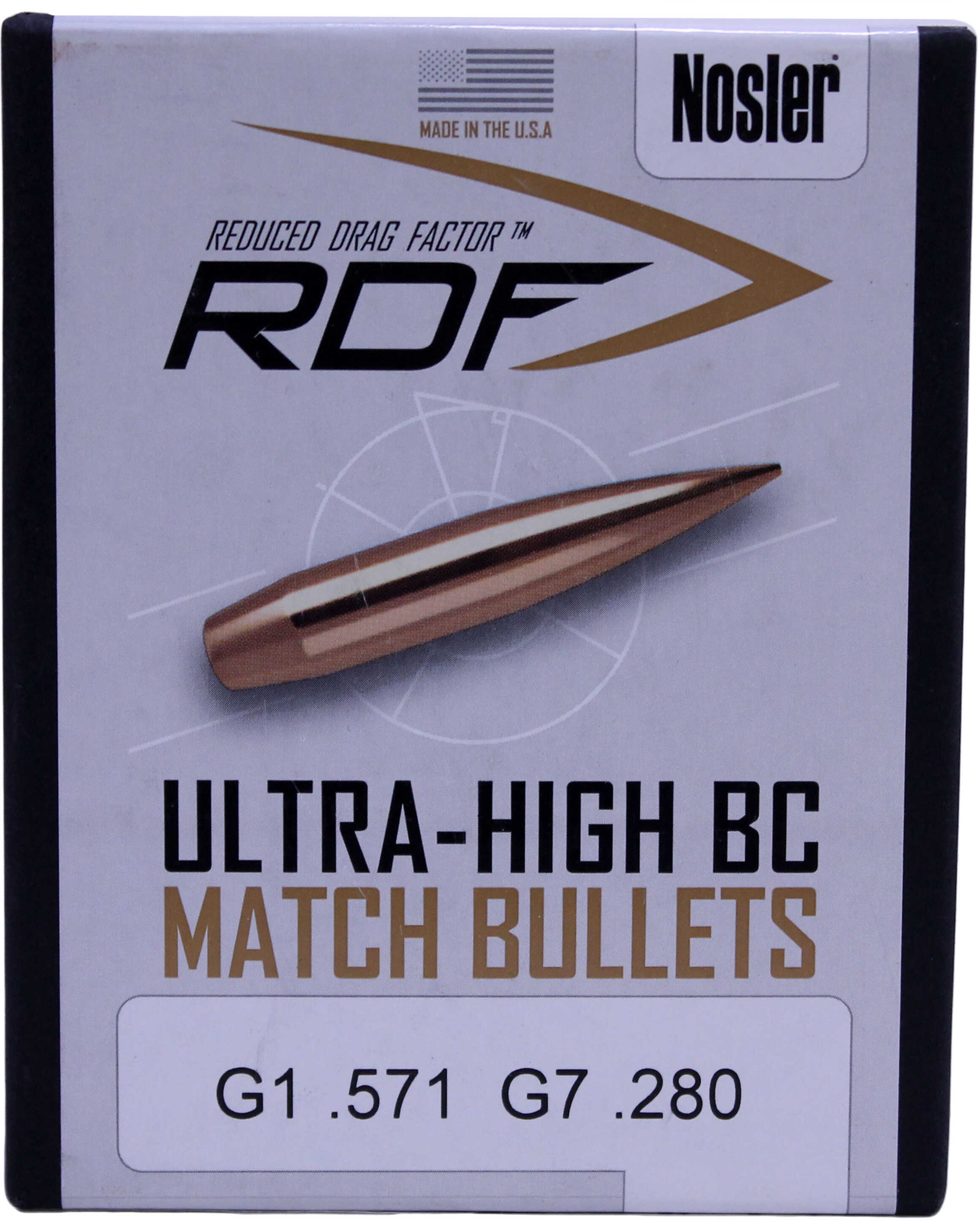 Nosler RDF 6mm 105 Grain Jacketed Hollow Point bullets 100 Per Pack Md: 53410