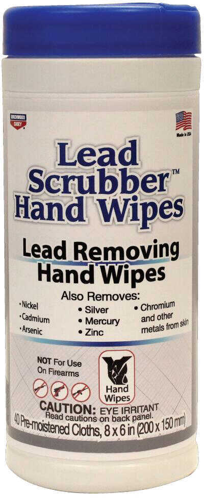 Birchwood Casey Lead Scrubber Hand Wipe Towels, Per 40