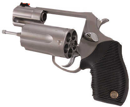 Taurus Judge Public Defender Revolver 410 Gauge / 45 Colt Compact Stainless Steel 2.5" Barrel With Fiber Optic Sight 2441039TC