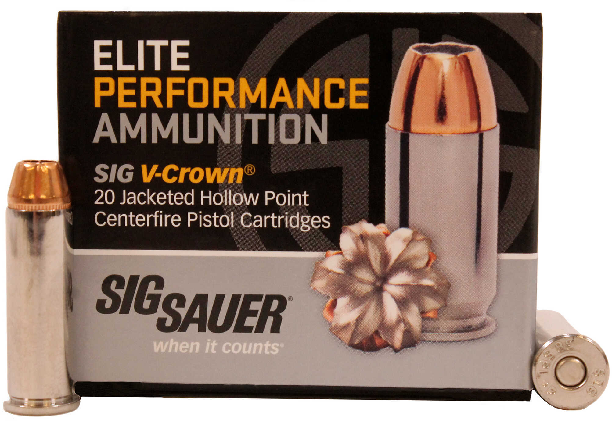 38 Special 20 Rounds Ammunition Sig Sauer 125 Grain Hollow Point