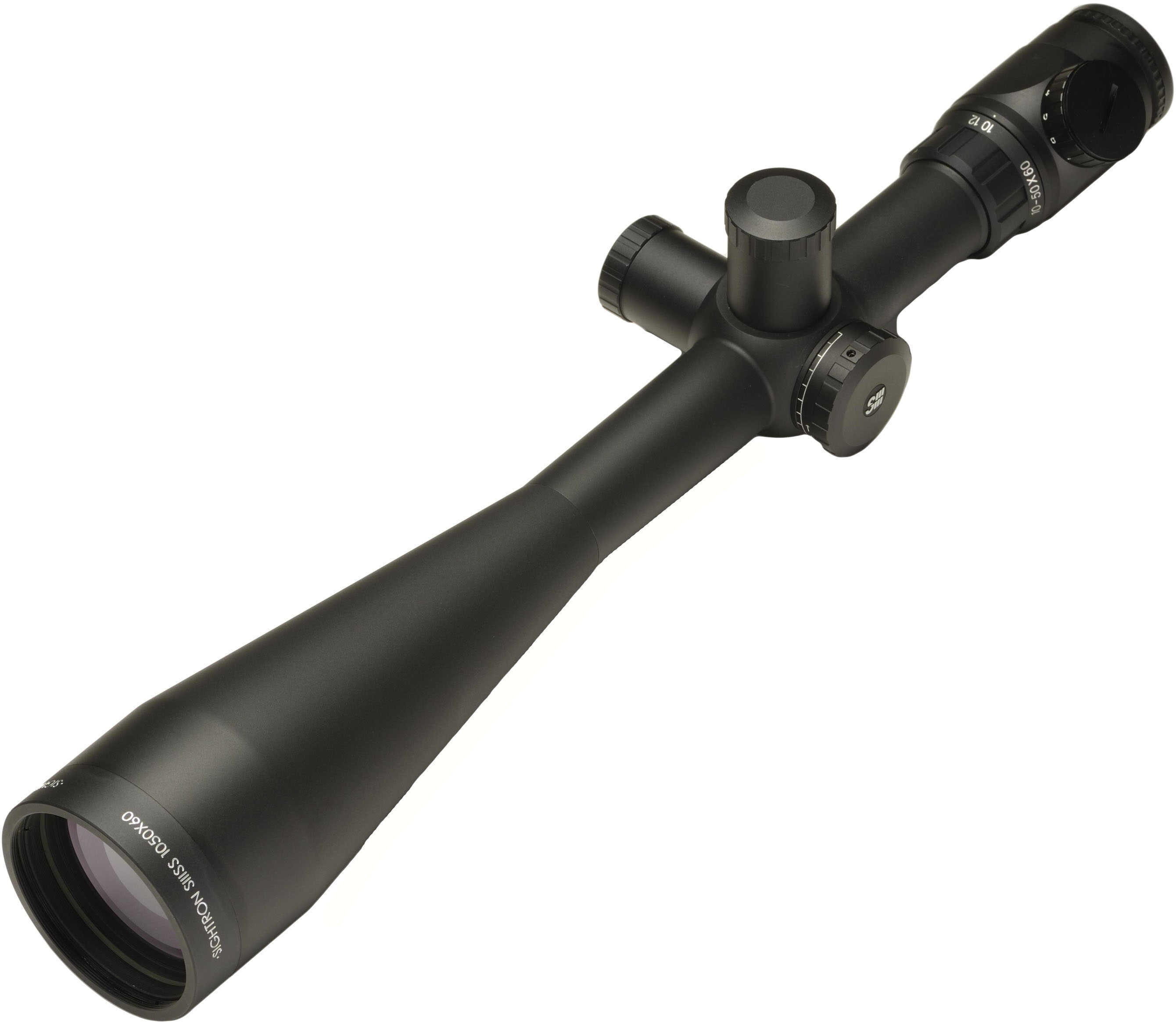 Sightron SIII 30mm Riflescope 10-50x60mm Illuminated OA-H Reticle, Matte Black Md: 25018
