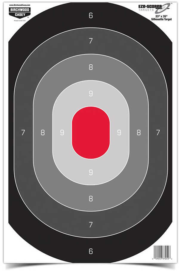 Birchwood Casey Eze-Scorer Oval Silhoutte Target 23" x 35", Per 5 Md: 37053