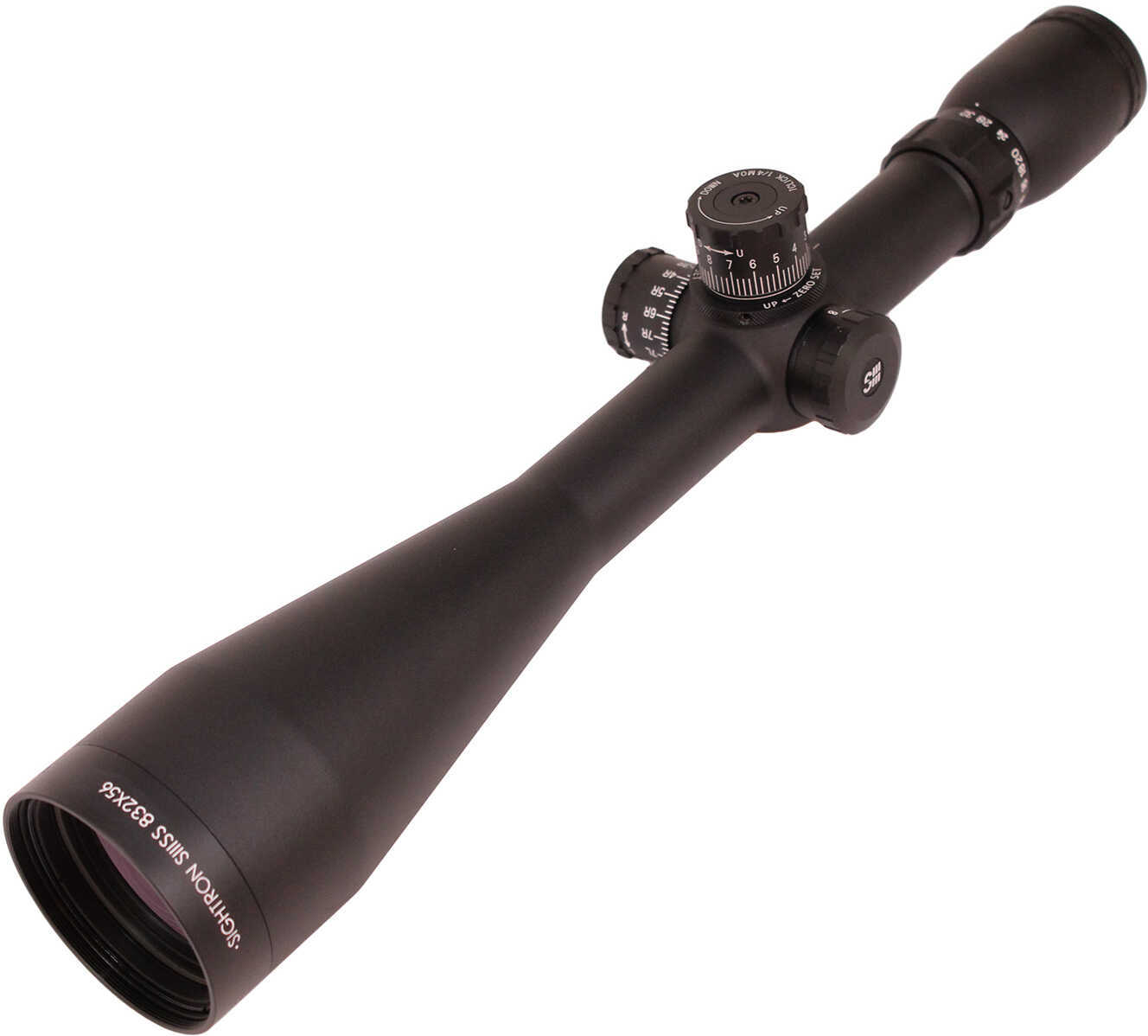 Sightron SIII Long Range Zero Stop Riflescope 8-32x56mm 30mm Tube MOA Type Reticle Side Focus 1/4 Tactical Knobs Ma