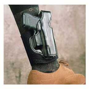 Desantis Die Hard Ankle Holster, Fits Glock 43, Left Hand,Black Leather 014Pd8BZ0