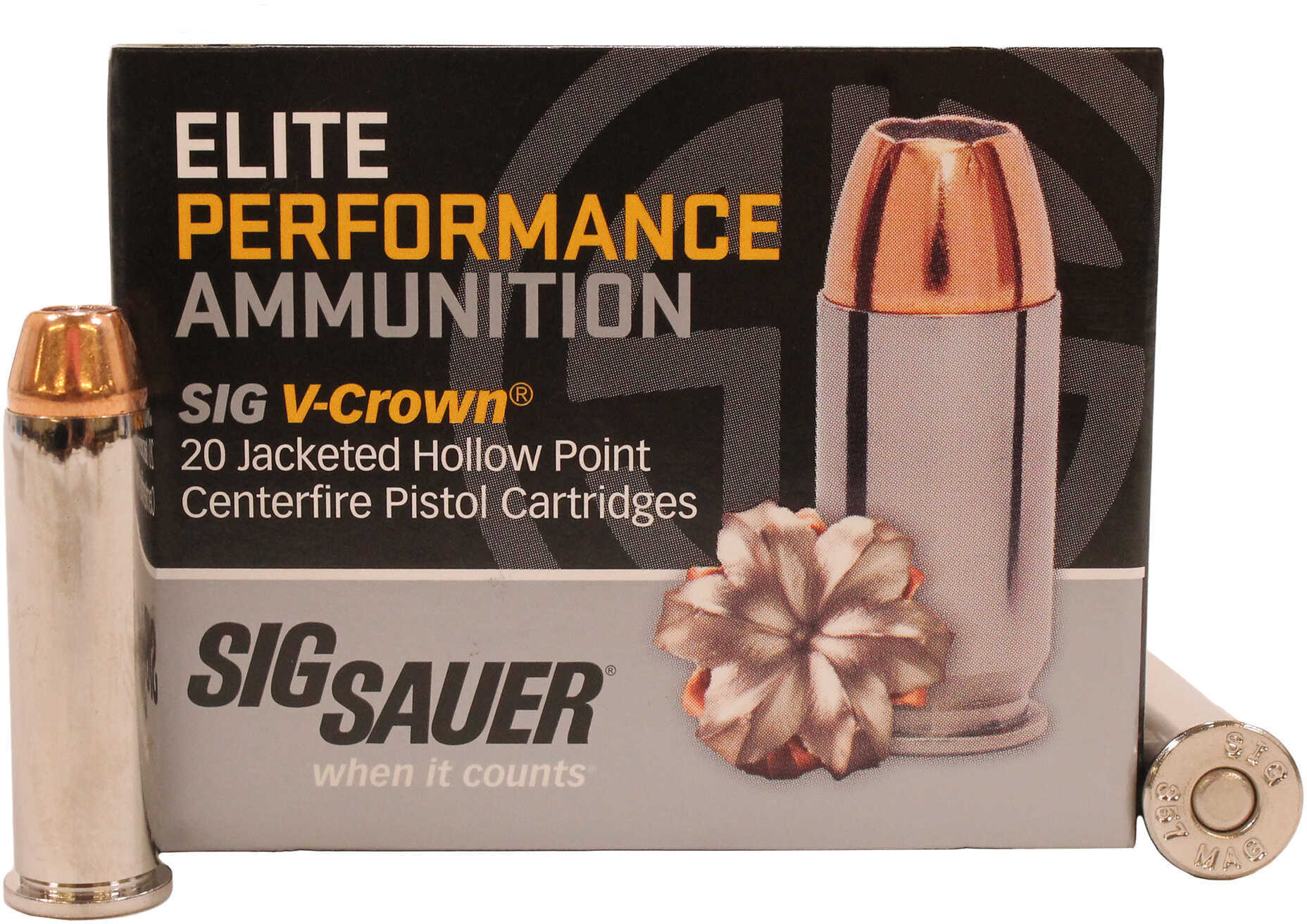 357 Magnum 20 Rounds Ammunition Sig Sauer 125 Grain Hollow Point