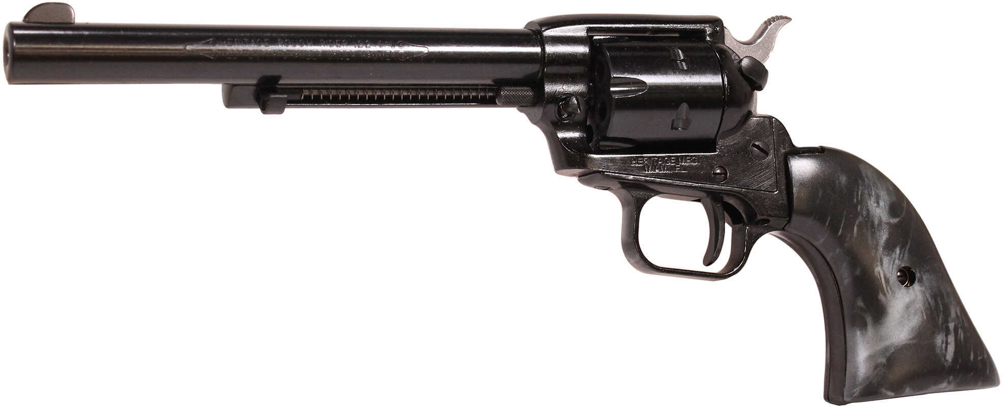 Heritage Manufacturing Revolver Pistol 22 Long Rifle 6.5" Barrel 6 Round Front Sights Black Pearl Grip