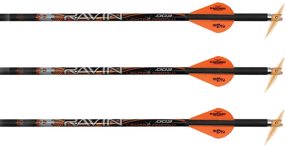Ravin Crossbows Carbon Bolt Match Weight Lighted 400 Grains .003 Straightness Package of 3
