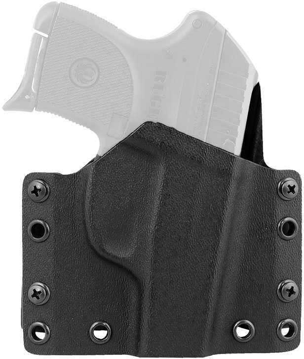 Mission First Tactical OWB Holster Fits Ruger LCP Right Hand Black Boltaron Standard Belt Loops 1.75"