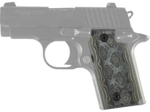 Hogue Sig P238 Grips G10 Gmascus Black/Gray 38167-BLKGRY