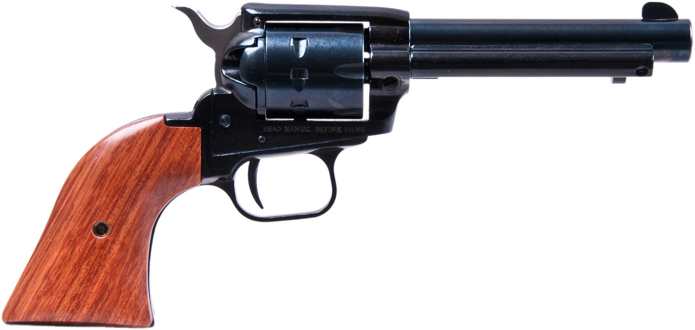 Heritage Rough Rider SSA 22 Long Rifle/22 Magnum 4.75" Barrel 9 Round Cocobolo Grip Blued Revolver RR22999MB4