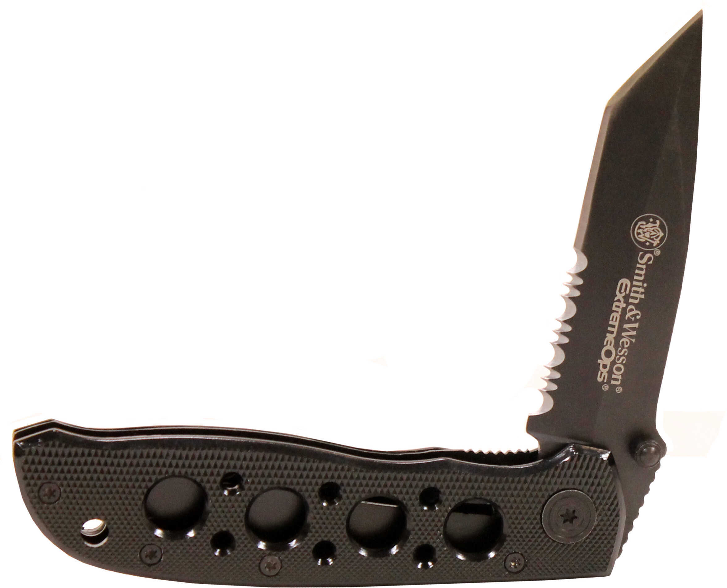 Taylor Brands / BTI Tools SW Knife S&W EXTERME OPS 4" Black TANTO SERR CK5TBS