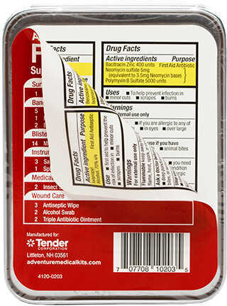 Adventure Medical Kits / Tender Corp First Aid 0.5 Tin Md: 0120-0203