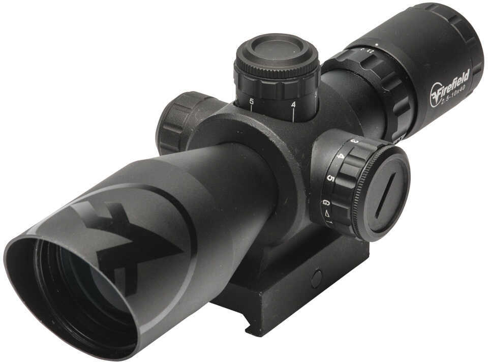 Firefield Barrage Riflescope 2.5-10x40mm with Red Laser, Black