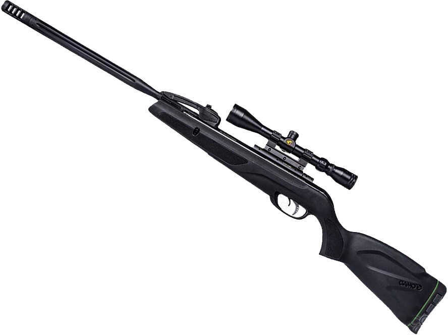 Gamo Swarm Whisper .177 Pellet with Scope 1300Fps Break Open Black All Weather Synthetic Stock