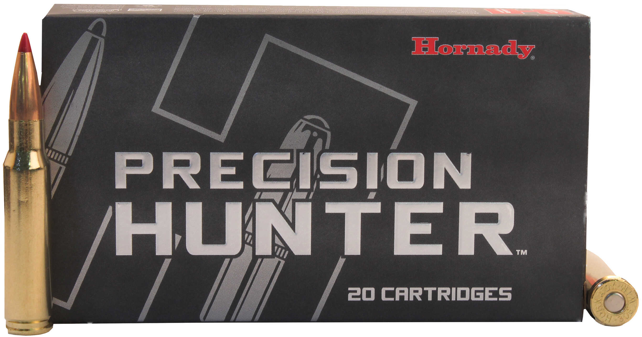 Hornady Precision Hunter Rifle Ammo 308 Win. 178 gr. ELD-X 20 rd. Model: 80994