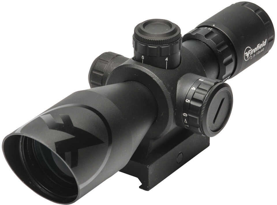 Firefield Barrage Riflescope 2.5-10x40mm with Green Laser, Black